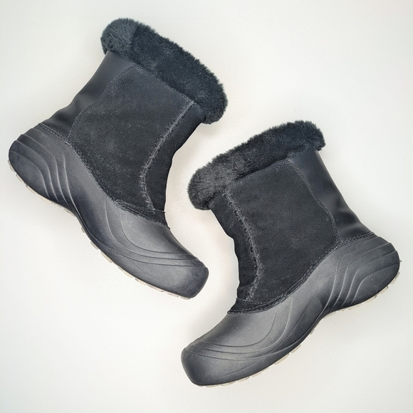 Columbia Sierra Summette winter snow boots black suede leather rubber size 9.5 - Picture 3 of 7